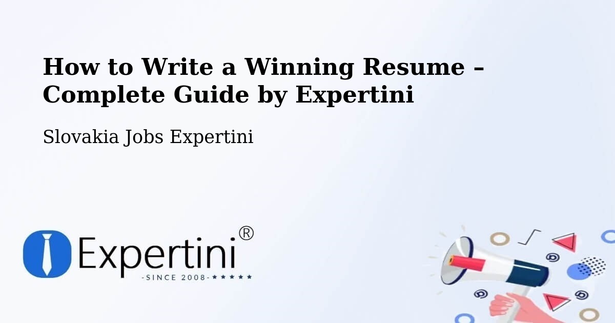 Resume Writing Guide for Job Seekers – Vrútky - Vrútky, Slovakia Jobs Expertini