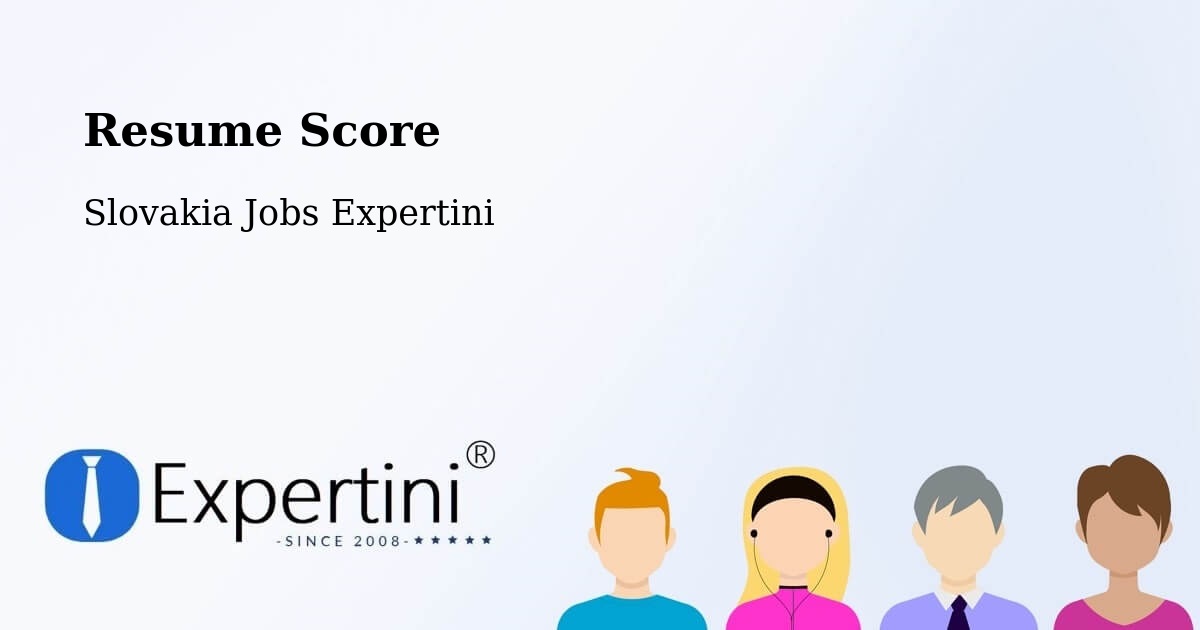 Resume Score & Job Description Match Tool – Vrútky - Slovakia Jobs Expertini